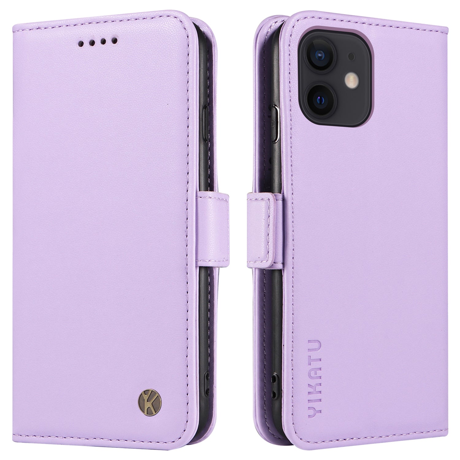Kryt na peněženku YIKATU YK-003 pro iPhone 12 mini 5,4palcový magnetický Folio Flip PU kožený stojánek na telefon Kryt na peněženku YIKATU YK-003 pro iPhone 12 mini 5,4palcový magnetický Folio Flip PU kožený stojánek na telefon